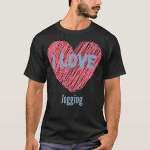 Camiseta Me Encanta Jogging Heart Image Hobby O Hobbyist