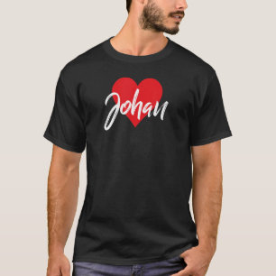 Camiseta Me Encanta Johan Nombre I Heart Named
