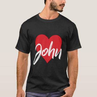 Camiseta Me Encanta John First Name Tshirt I Heart Named