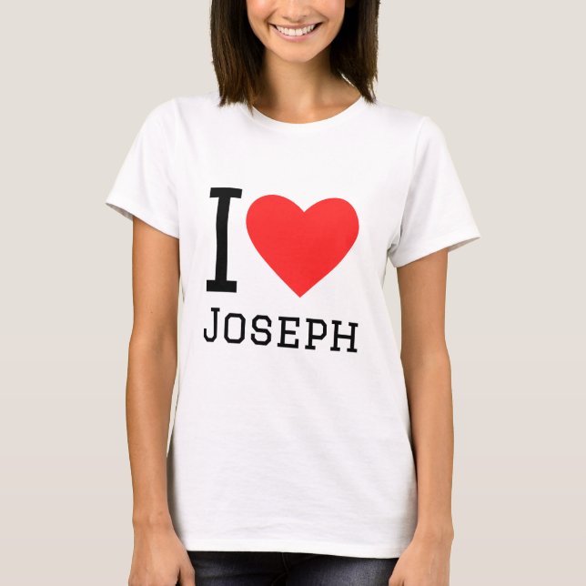 Camiseta Me encanta joseph (Anverso)