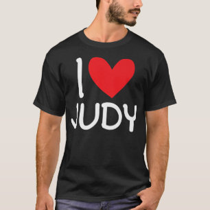 Camiseta Me encanta Judy Name Chica personalizada Mujer BFF