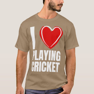 Camiseta Me encanta jugar al cricket