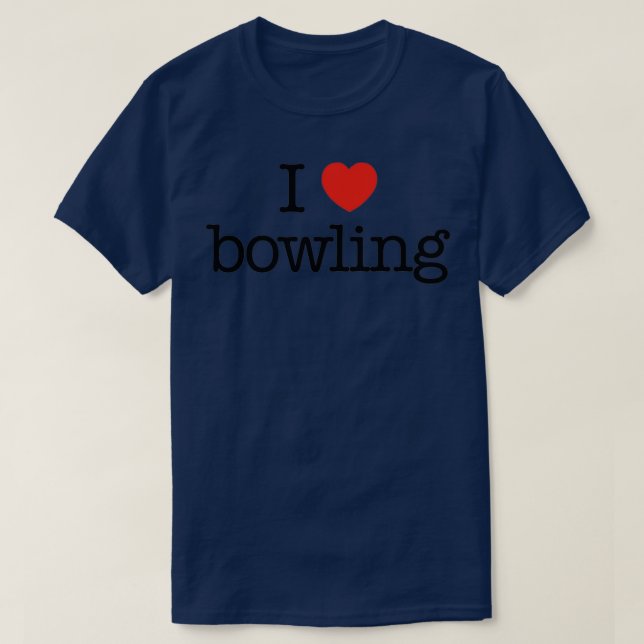 Camiseta Me encanta jugar bolos 16 (Diseño del anverso)