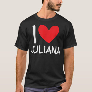 Camiseta Me encanta Juliana Nombre Chica Personalizada Muje