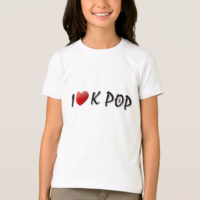 Camiseta Me encanta K POP txt (Anverso)