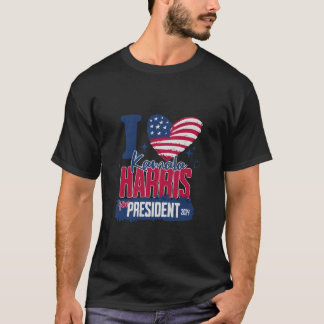 Camiseta Me Encanta Kamala Harris 2024 Por La Bandera Presi