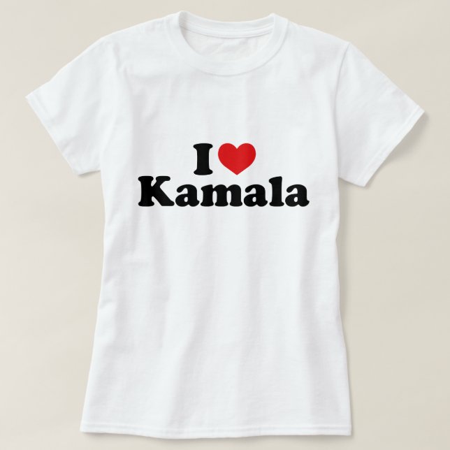 CAMISETA ME ENCANTA KAMALA HARRIS AMO KAMALA 2024 (Diseño del anverso)