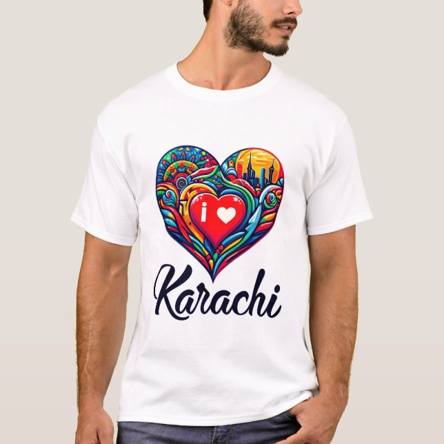 Camiseta Me encanta Karachi (Anverso)