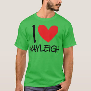 Camiseta Me encanta Kayleigh Nombre Chica Personalizada Muj