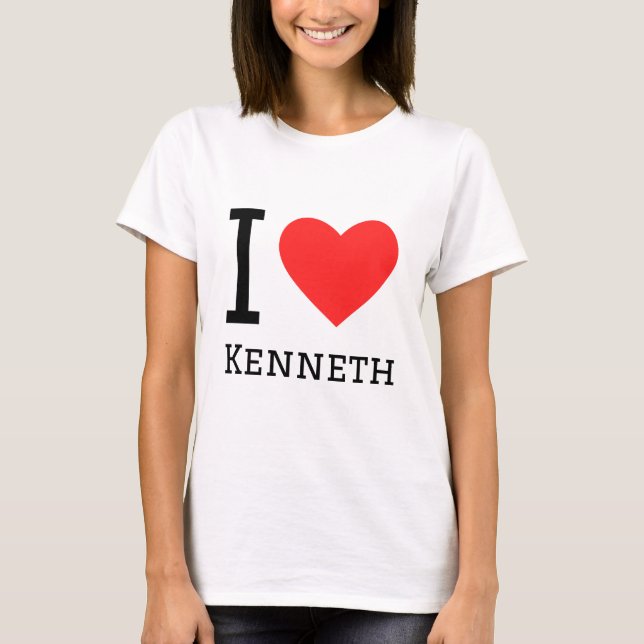 Camiseta Me encanta kenneth (Anverso)