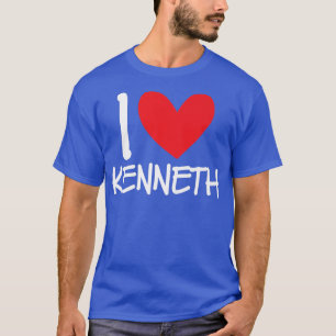Camiseta Me encanta Kenneth Nombre Hombres Personalizados G