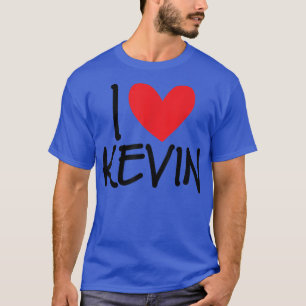Camiseta Me encanta Kevin Name Hombres Personalizados Guy B
