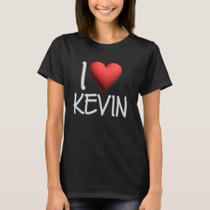 Camiseta Me encanta Kevin Name Hombres Personalizados Guy B