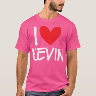 Camiseta Me encanta Kevin Name Hombres Personalizados Guy B