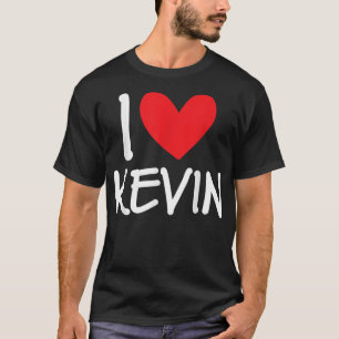 Camiseta Me encanta Kevin Name Hombres Personalizados Guy B