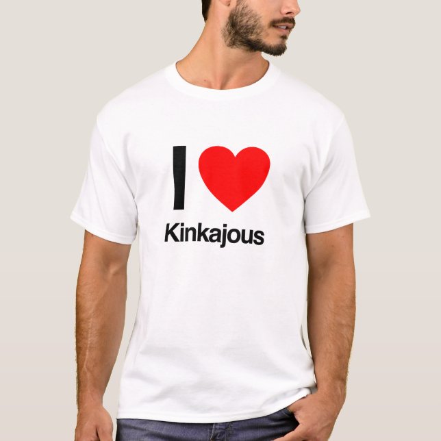 Camiseta me encanta kinkajous (Anverso)