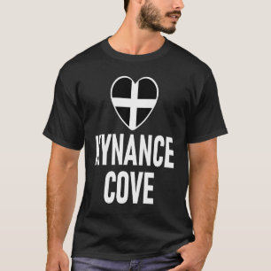 Camiseta Me encanta Kynance Cove Bandera Cornwall Heart Sai
