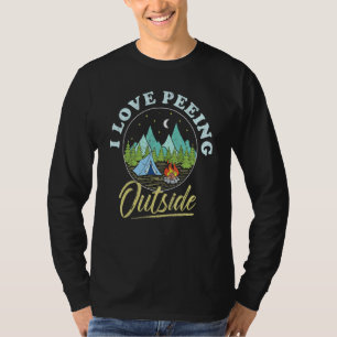 Camiseta Me Encanta La Actividad Exterior De Paseos Al Aire