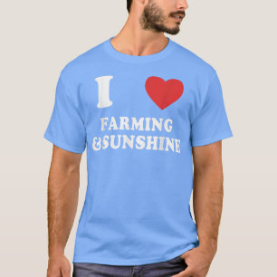 Camiseta Me encanta la agricultura y el país de agricultore