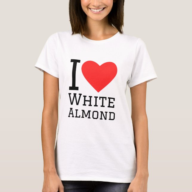 Camiseta Me encanta la almendra blanca (Anverso)