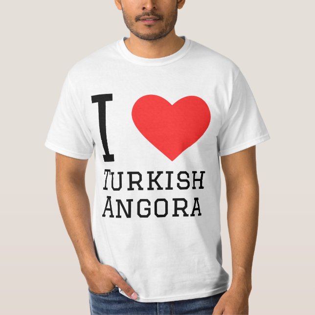 Camiseta Me encanta la angora turca (Anverso)