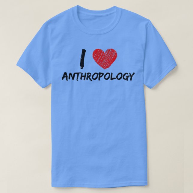 Camiseta Me encanta la antropología 11 (Diseño del anverso)