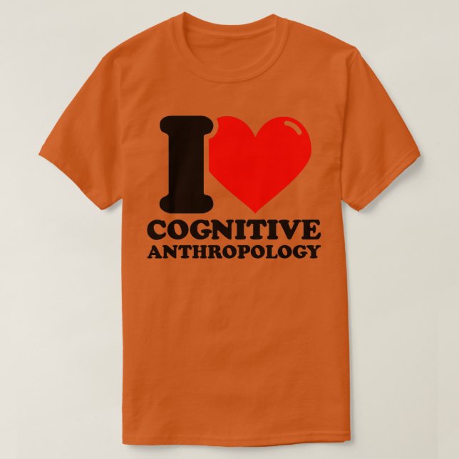 Camiseta Me encanta la antropología cognitiva (Diseño del anverso)
