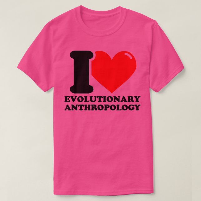Camiseta Me encanta la antropología evolutiva (Diseño del anverso)