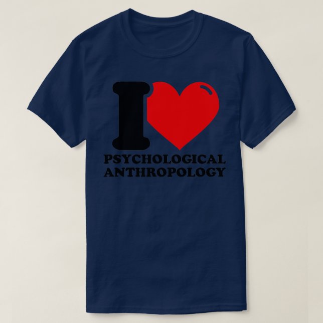 Camiseta Me encanta la antropología psicológica (Diseño del anverso)