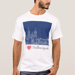Camiseta Me encanta la arquitectura de Volkovysk en Bielorr