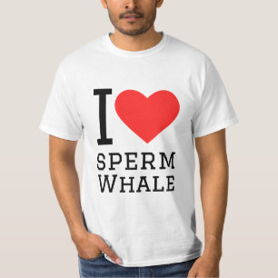 Camiseta Me encanta la ballena esperma