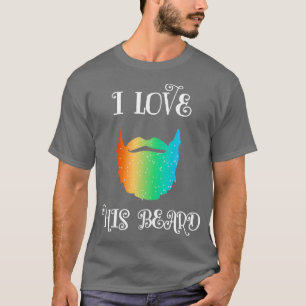 Camiseta Me Encanta La Barba Hipster Amigo Amo Pareja