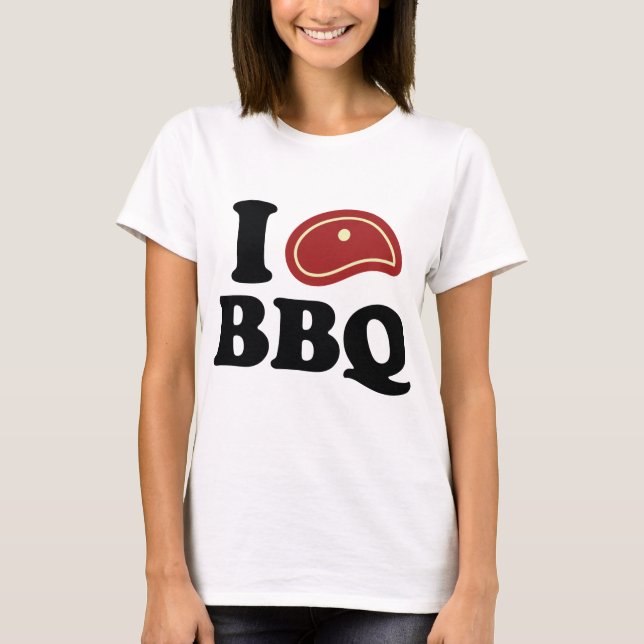 Camiseta Me encanta la barbacoa (Anverso)