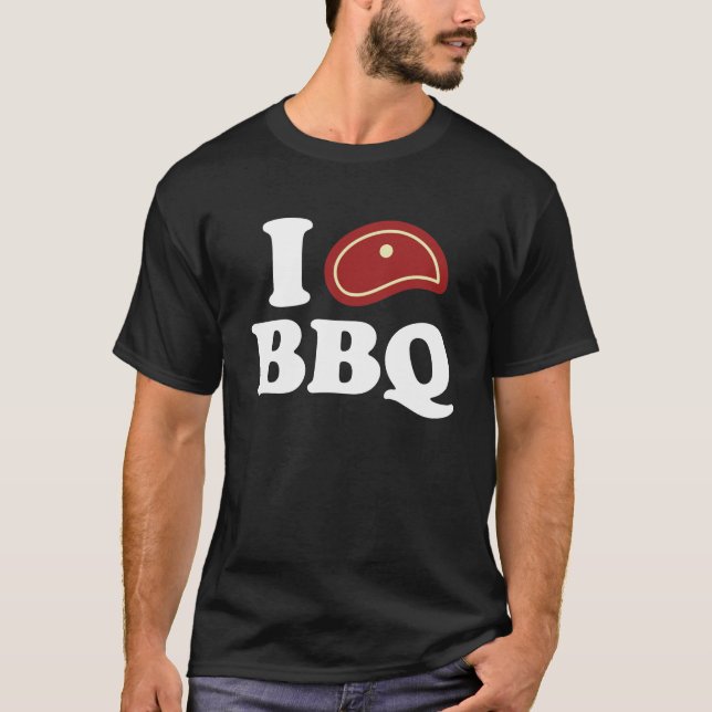 Camiseta Me encanta la barbacoa (Anverso)