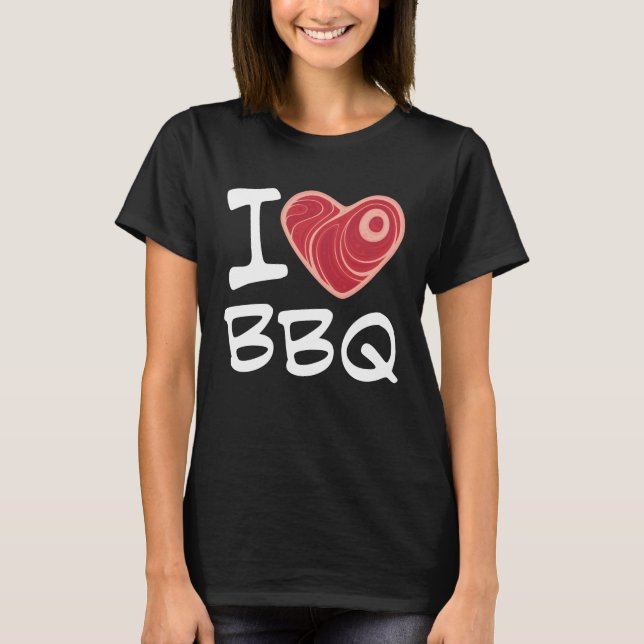 Camiseta Me encanta la barbacoa (Anverso)