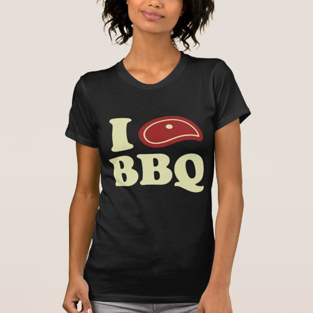 Camiseta Me encanta la barbacoa (Anverso)