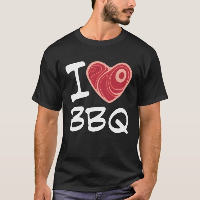 Camiseta Me encanta la barbacoa (Anverso)