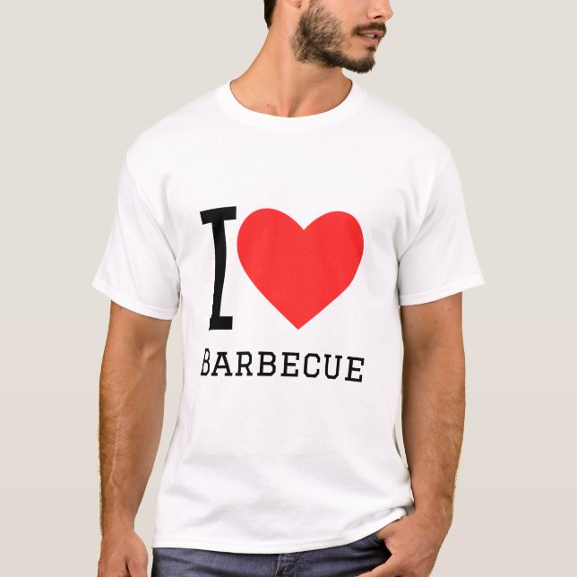 Camiseta Me encanta la barbacoa (Anverso)
