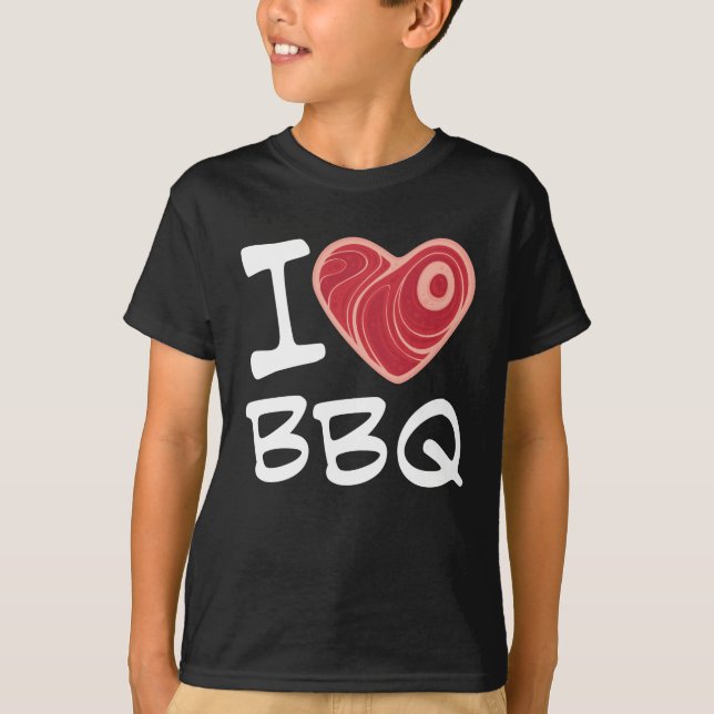 Camiseta Me encanta la barbacoa (Anverso)