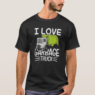 Camiseta Me encanta la basura del camión de basura retro re