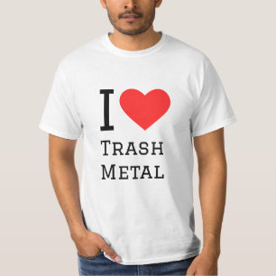 Camiseta Me encanta la basura metalizado