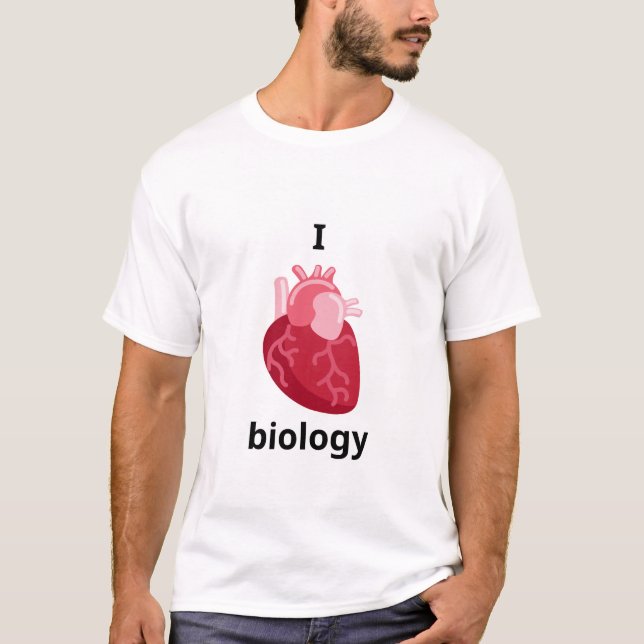 Camiseta Me encanta la biología (Anverso)