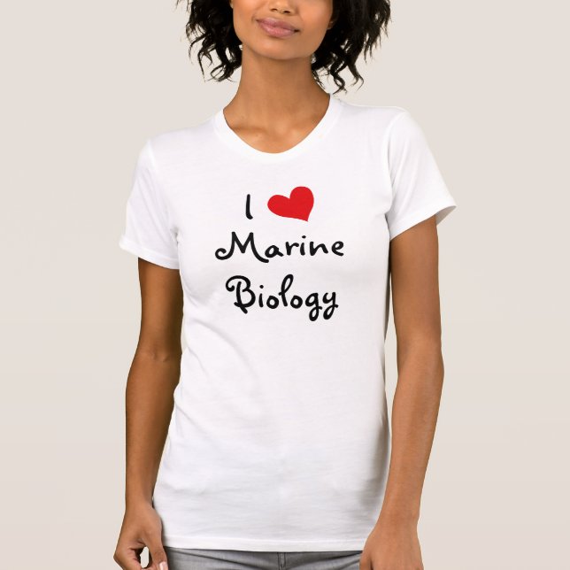 Camiseta Me encanta la biología marina (Anverso)
