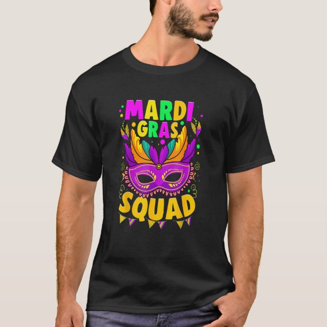 Camiseta Me encanta la brigada Mardi Gras Mardi Gras (Anverso)