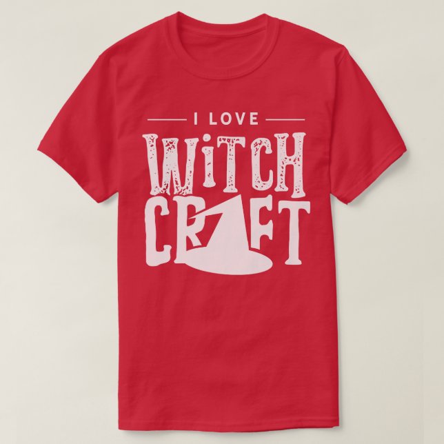 Camiseta Me encanta la brujería Broom Witch Witcher Witches (Diseño del anverso)