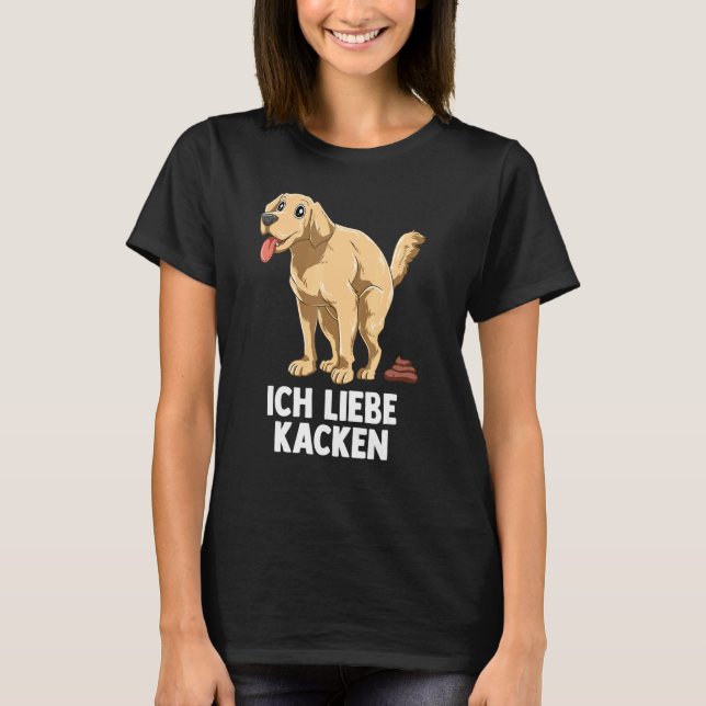 Camiseta Me Encanta La Caca Y Los Perros (Anverso)