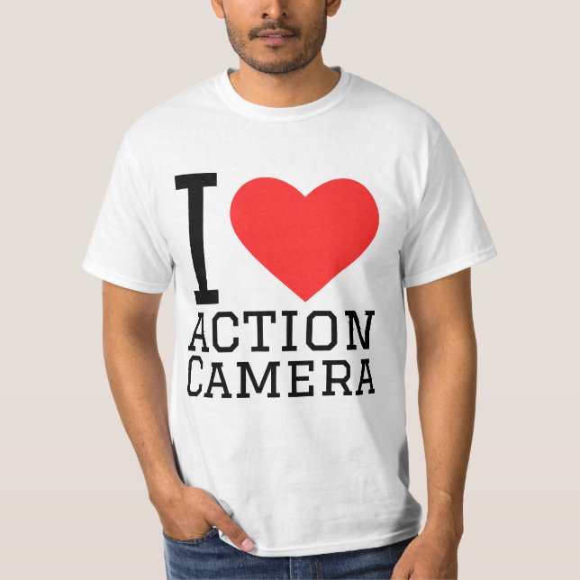 Camiseta Me encanta la cámara de acción (Anverso)