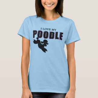 CAMISETA ME ENCANTA LA CAMELLA DE MADERA POODLE