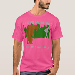 Camiseta Me encanta la caza de cazadores de osos sarcástico