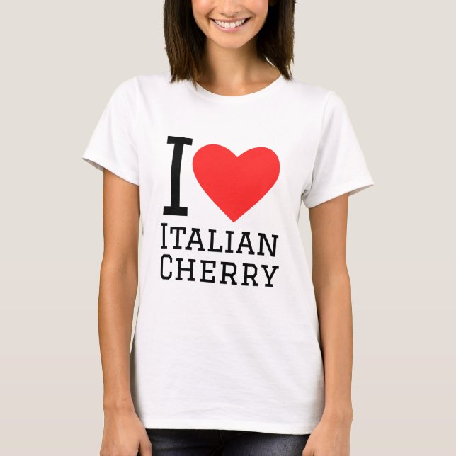 Camiseta Me encanta la cereza italiana (Anverso)